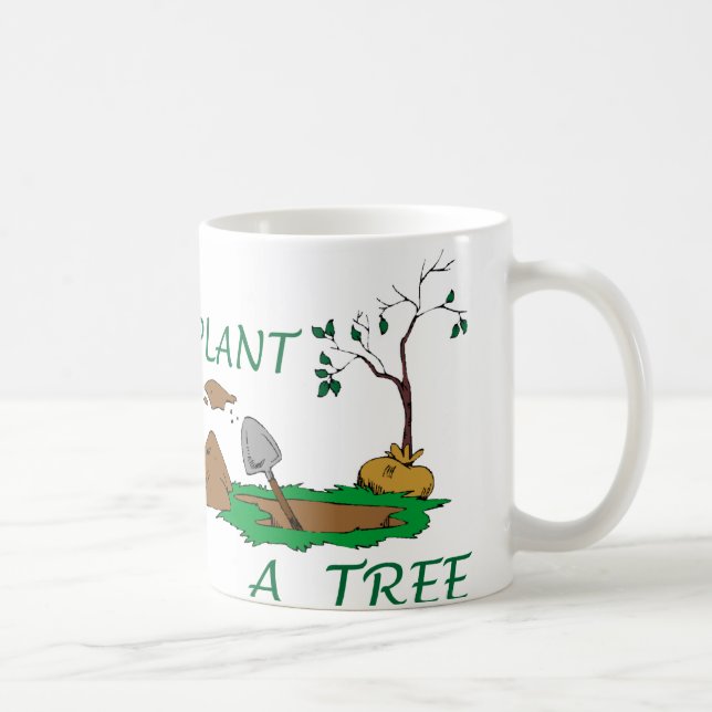 Anläggning i Träd Kaffemugg (Höger)