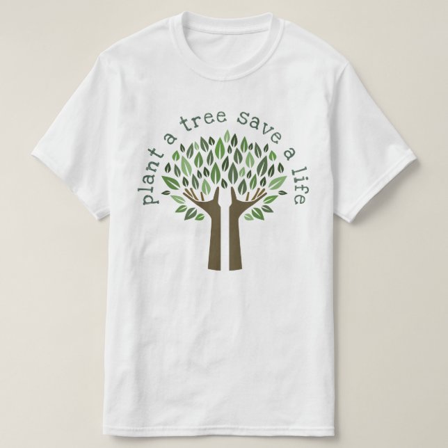 Anläggning i Träd Tee Shirt (Design framsida)