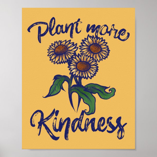 Anläggning mer KINDNESS materiellärare för daisy Poster (Framsidan)