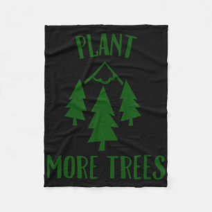 Anläggning mer Träd Earth Day Forestry Glol Warmin Fleecefilt