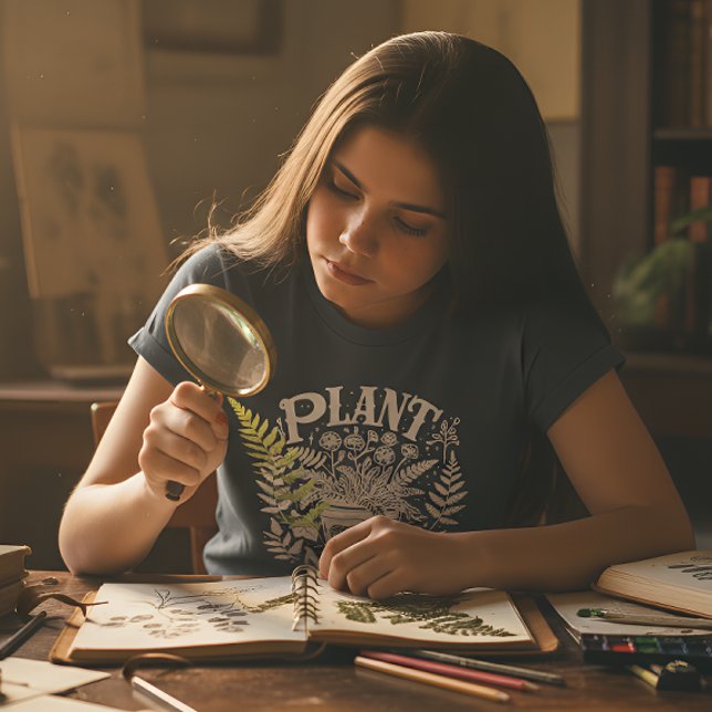 Anläggning Nerd (vit) T Shirt (Skapare uppladdad)