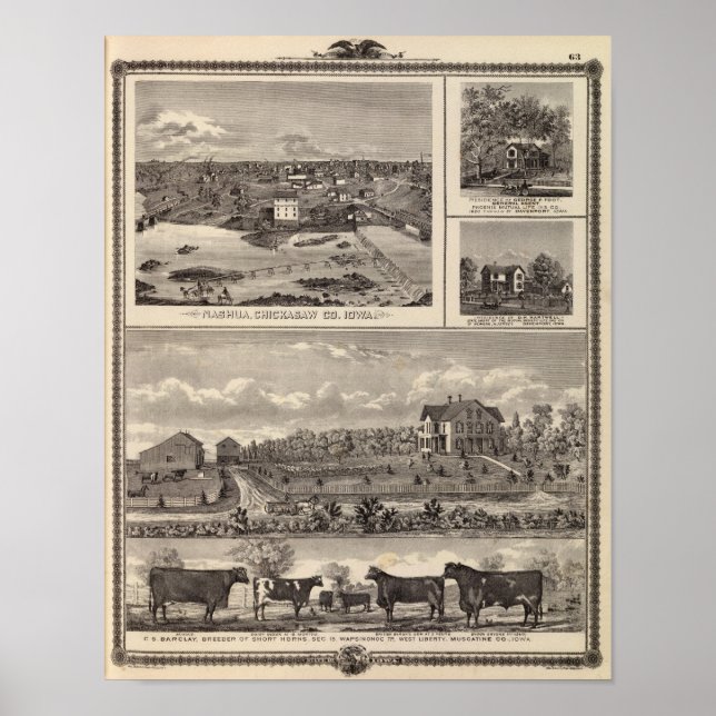 Anläggning och hemvist i Nashua Poster (Framsidan)