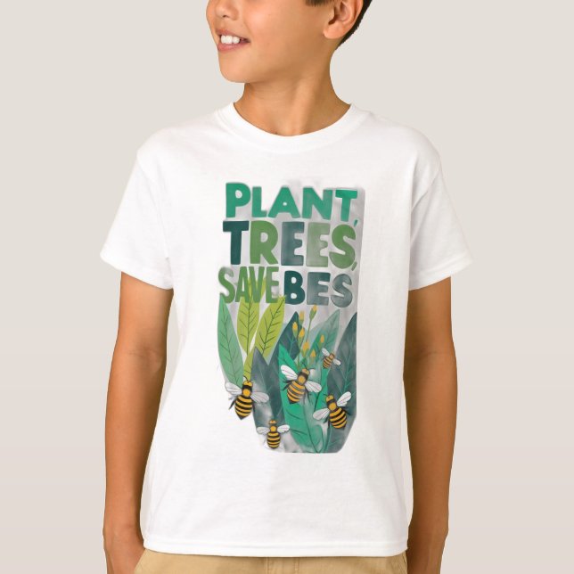 Anläggning Träd, Spara bin T Shirt (Framsida)