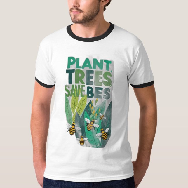 Anläggning Träd, Spara bin T Shirt (Framsida)