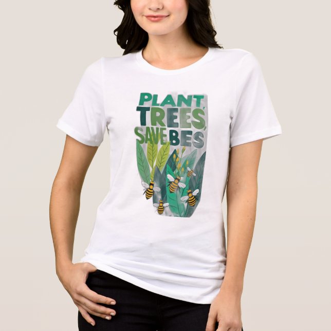 Anläggning Träd, Spara bin T Shirt (Framsida)