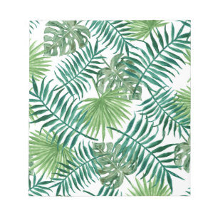 Anläggning Tropical Botanical Handflatan Löv Anteckningsblock
