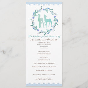 Anläggningar i Kärlek Woodland Winter Wedding Prog Program