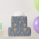 Anläggningar och Löv för Färgad av Dusty Blue och  Presentpapper<br><div class="desc">Ett vackert presentbyte i Dusty Blue med växter,  löv och bär från färgaden Guld</div>