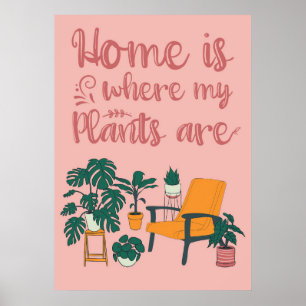 Anläggningen i Älskare ligger där mina växter finn Poster