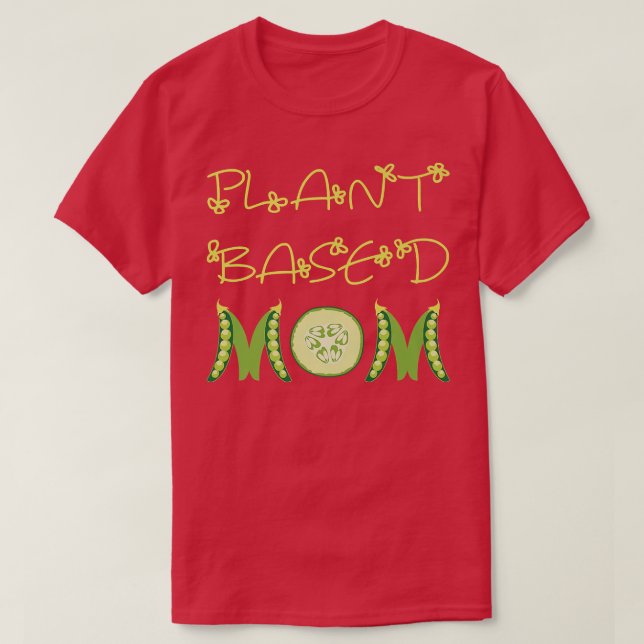 Anläggningsbaserad Mamma Vegan T Shirt (Design framsida)
