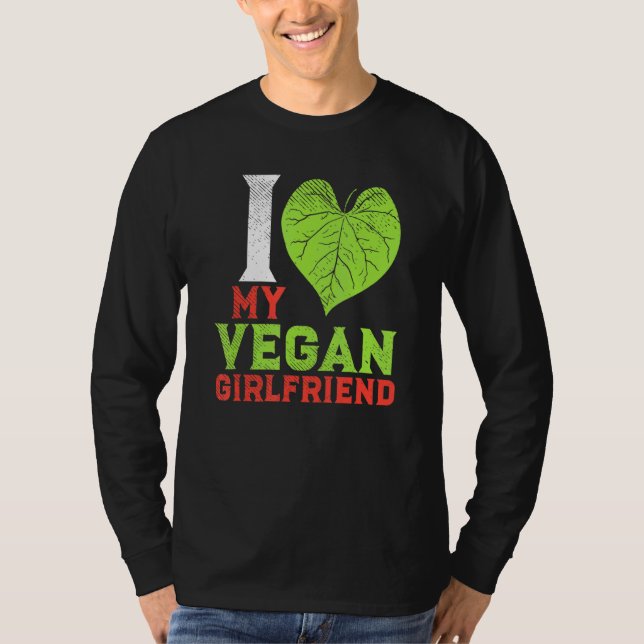 Anläggningsbaserat Vegan-par I Kärlek Min Vegan Gi T Shirt (Framsida)