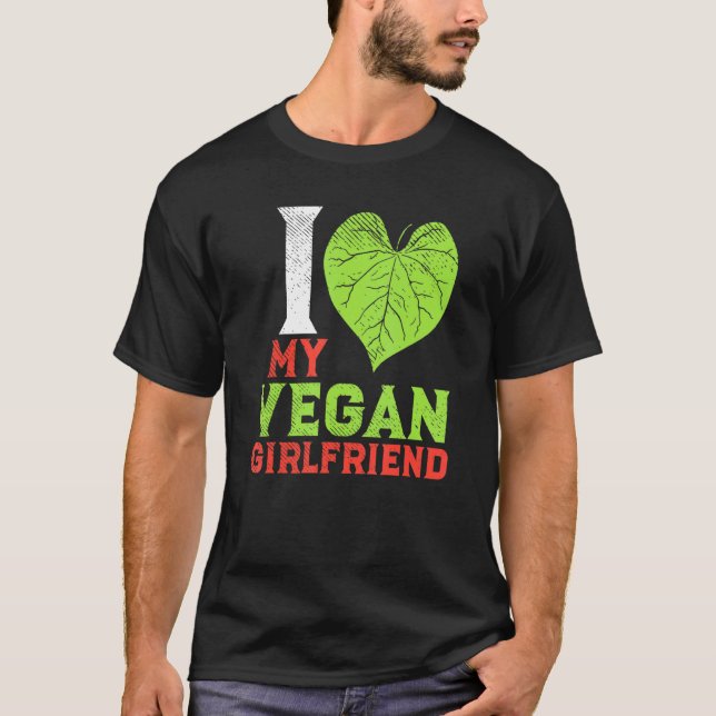 Anläggningsbaserat Vegan-par I Kärlek Min Vegan Gi T Shirt (Framsida)