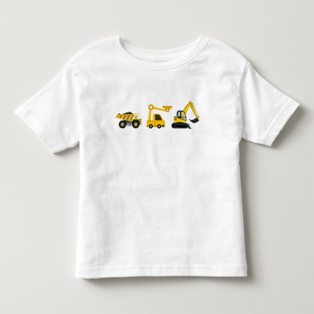 Anläggningsfordon – Dumperbilar T Shirt (Framsida)