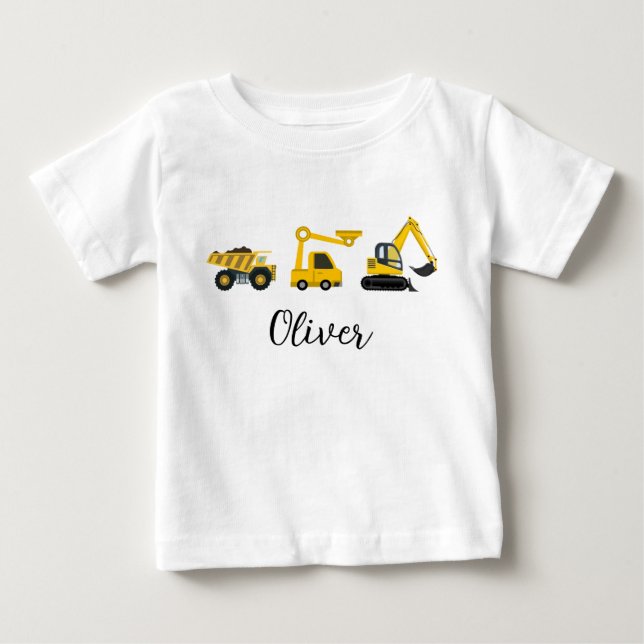 Anläggningsfordon – Dumperbilar T Shirt (Framsida)