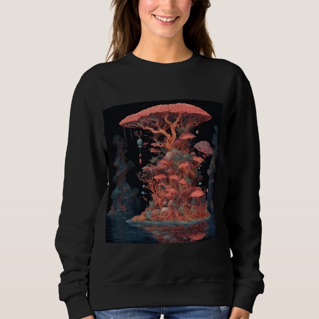Anläggningsformgivning i vatten färg t shirt (Framsida)