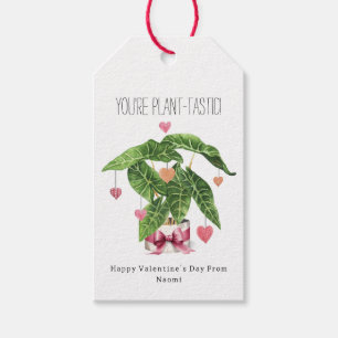 Anläggningstastisk Houseplant Pun Valentine Presentetikett