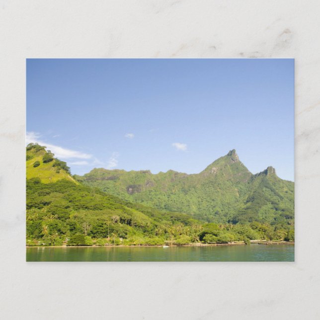 Anländer med färja till Moorea, Franska Polynesien Vykort (Framsida)