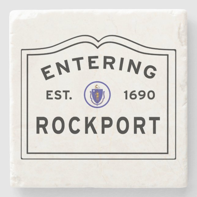 Anländer till Rockport Massachusetts Stenunderlägg (Framsidan)