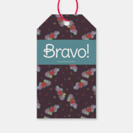 Anm.: Doodles for Music Teacher Teal Presentetikett