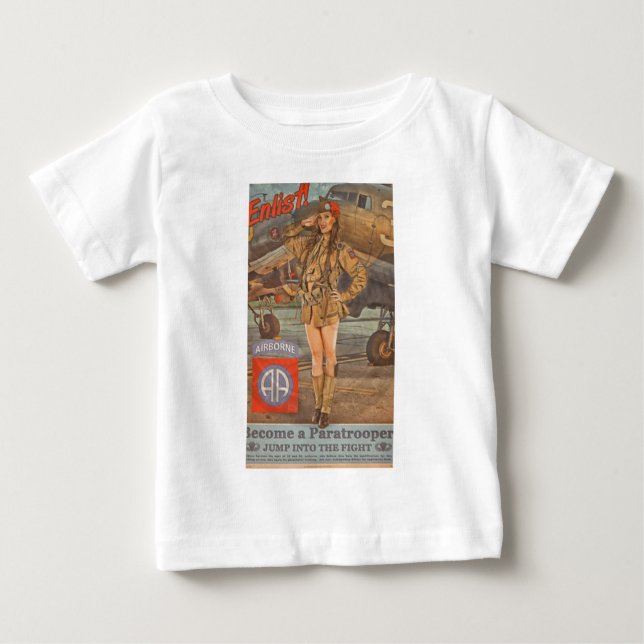 Anmäl dig till den 82:a flygburna tee shirt (Framsida)