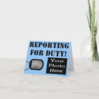 Anmäla för militärt födelsemeddelande för meddelande