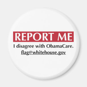 Anmäla mig - jag ogillar med ObamaCare Magnet