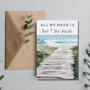 Anmälan från Nantucket Beach Elope Bröllop Inbjudningar