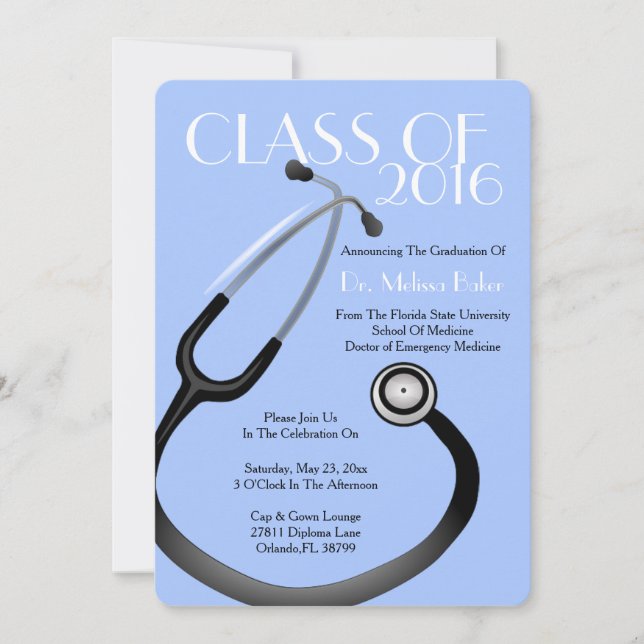 Anmälan från Stethoscope Medical School Studenten Inbjudningar (Framsida)