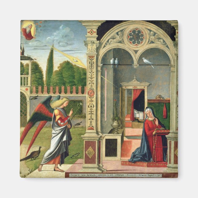 Anmälan (olja på panel) 2 magnet (Framsidan)