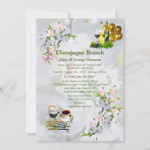 Anmälan om Blommar av körsbär i Brunch Inbjudningar