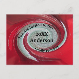 Anmälan om familjeåterförening Bright Red Vykort