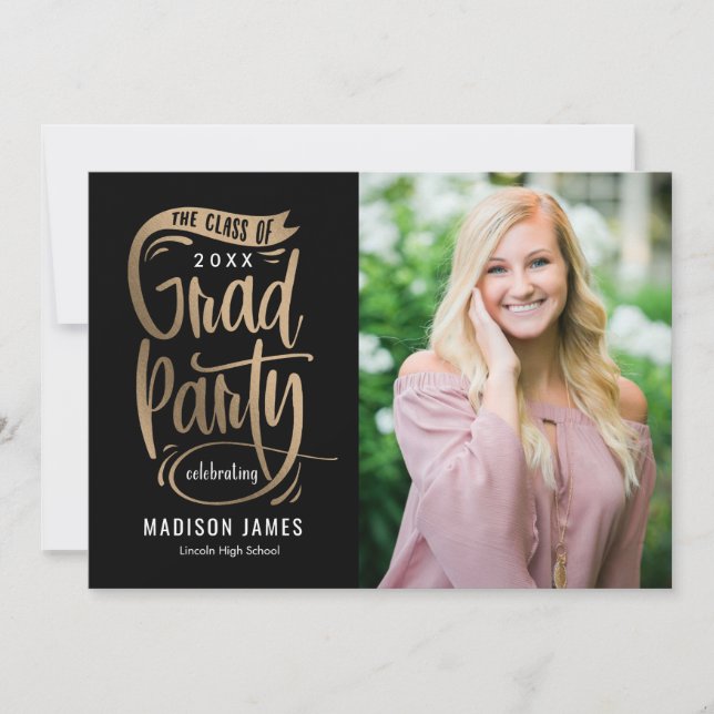 Anmälan till Studenten i party Banner Inbjudningar (Framsida)