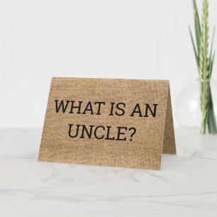 Anmälningskort för morbror Gravid för broder Tack Kort