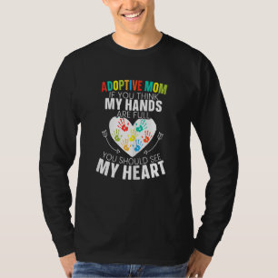 Anmälningsstöd för adoption av kvinnor i Mamma M T Shirt