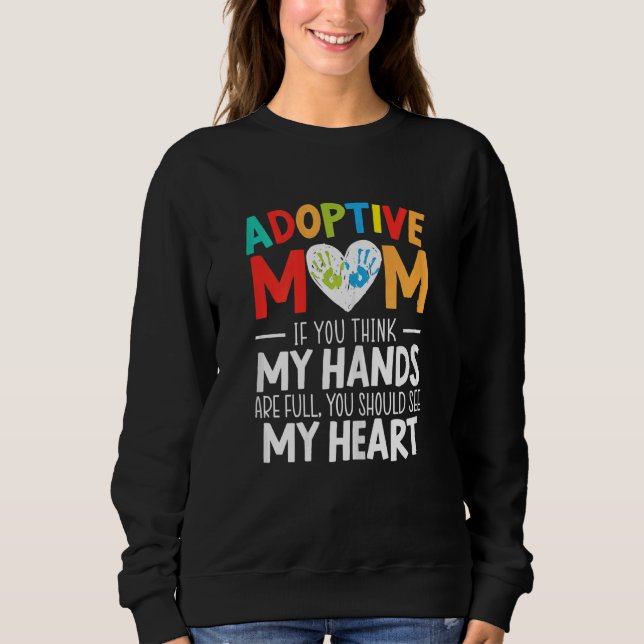 Anmälningsstöd för adoption av kvinnor i Mamma M T Shirt (Framsida)