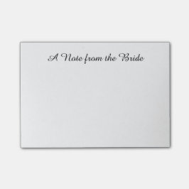 "Anmärkning från Bride" Post-its Post-it Block