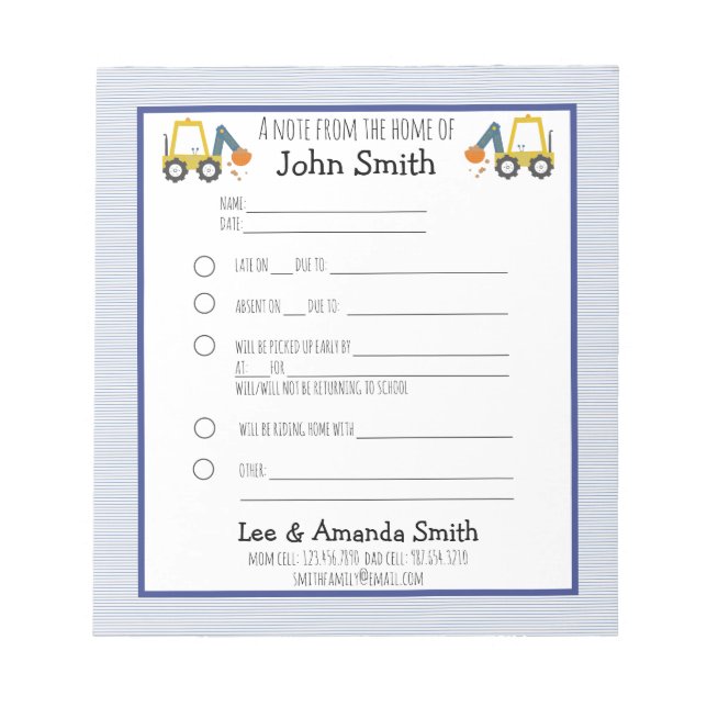 Anmärkning om användning av punktskatteplikator fö anteckningsblock (Framsida)