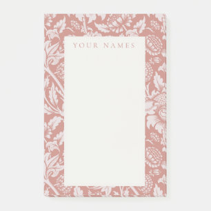 ANMÄRKNINGAR EFTER IT: WILLIAM MORRIS : BLOMMIGTE POST-IT BLOCK