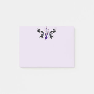 Anmärkningar från Sydvästra Feather Kokopelli Post-it Block