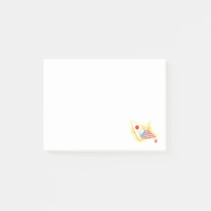 Anmärkningar ~ Japan-U.S. Vänskap Post-it Block