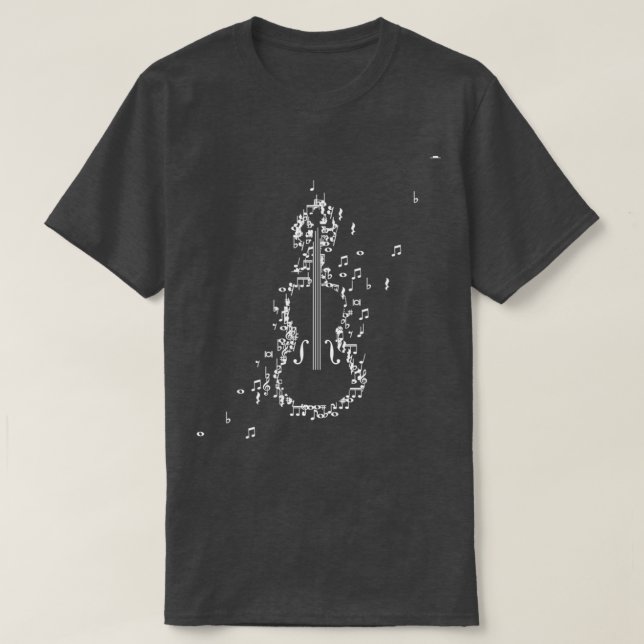 Anmärkningar om fiol t shirt (Design framsida)