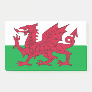Anmärkningar till flagga Wales, Förenade kungarike Post-it Block