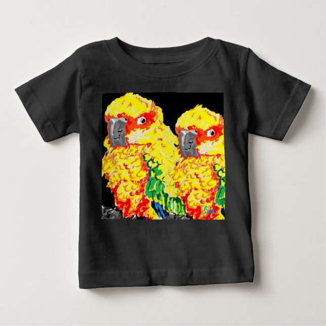 Anmd T-Shirts/Parrots, baby Toppar T Shirt (Framsida)