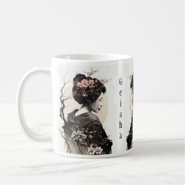 Anmutige japanische Geisha -  Kaffemugg