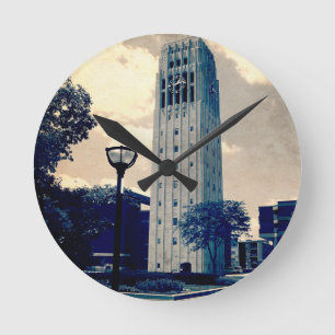 Ann Arbor Clock Torn Rund Klocka