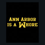 Ann Arbor Is A Funny Sarcasm Saying  Poster<br><div class="desc">Ann Arbor Is A Funny Sarcasm Saying</div>