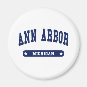 Ann Arbor Michigan College Stil t tröjor Magnet