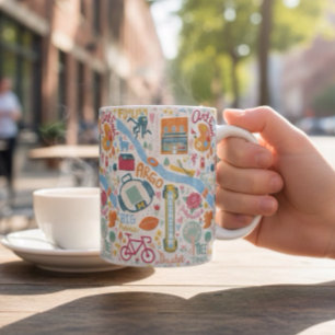 Ann Arbor Michigan Favorite Sak Kaffemugg