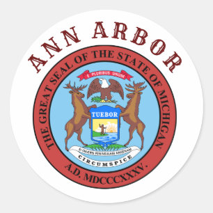 Ann Arbor, Michigan Runt Klistermärke