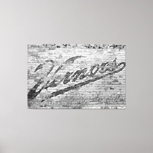 Ann Arbor Michigan Vernors Brick Wall 1999 Canvastryck